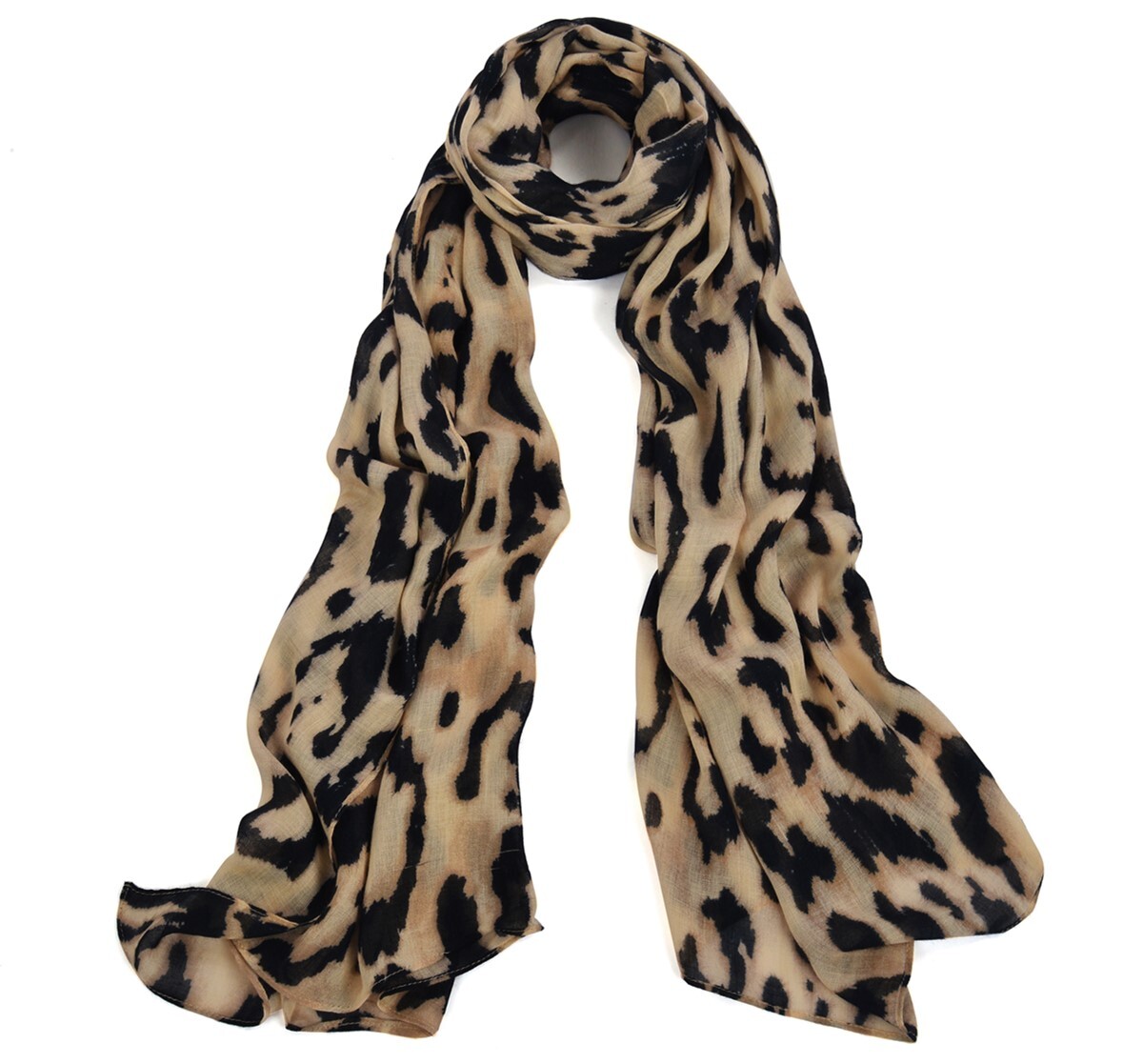 Women Fashion Accessary Street/Trendy Style Classic Leopard Print Scarf ...