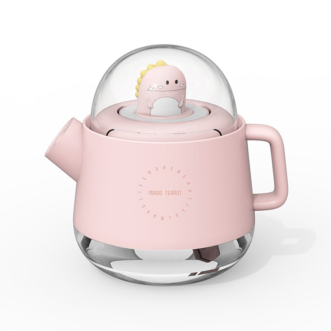 Carton Humidifier USB Cartoon Teapot Humidifiers With 7 Color Night Light Air Humidifier ...