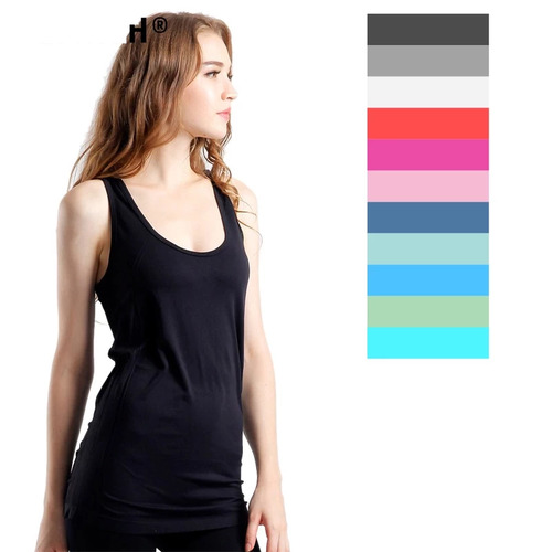 SEMATH Women Sports Running Fitness Exercise Jogging Gym Yoga Vest Tank Top 