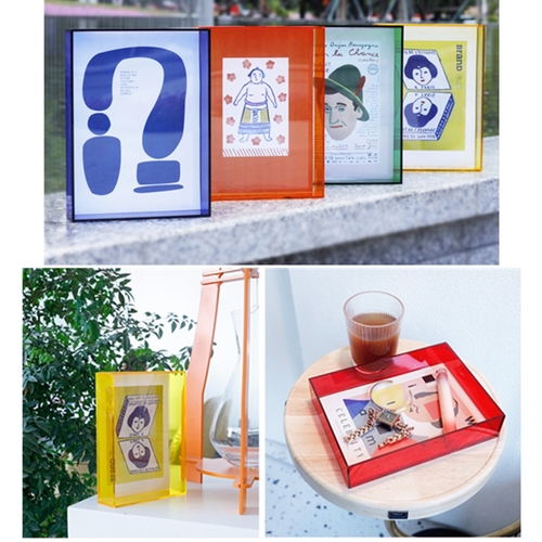 Creative Acrylic Photo Frames Tray Personalized Decoration Living Room Study Room Home Office