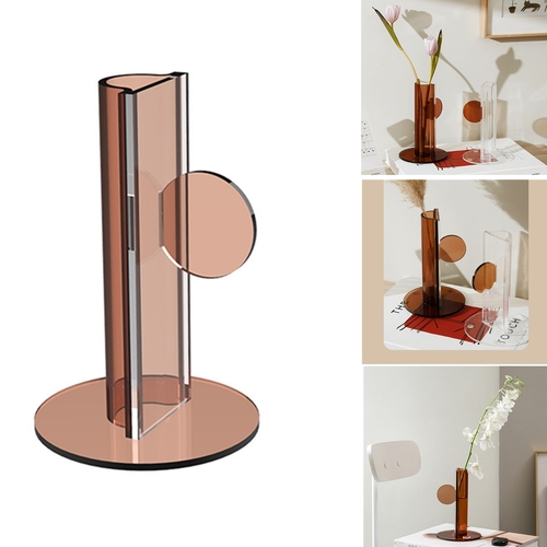 Acrylic Desktop Vase Small Decoration Instagram Office Home Study Room Dinning Living