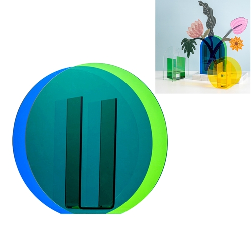Coloured Acrylic Desktop Vase Decoration Instagram Home Office