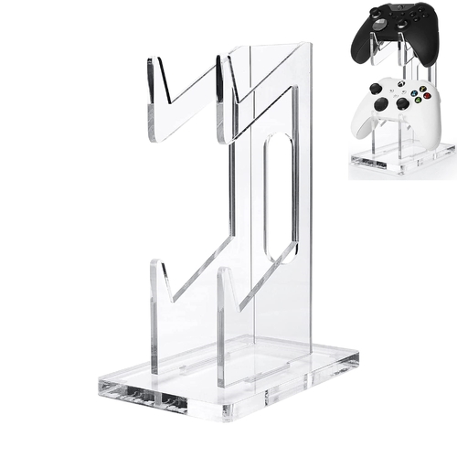 Game Controller Desktop Holder Clear Base Compatible With PS4/PS5/XBOX