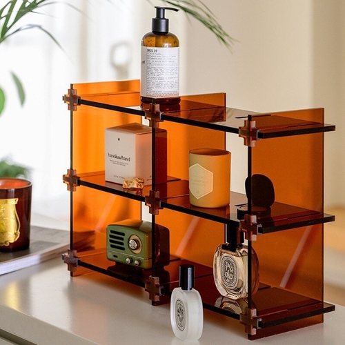 Acrylic Display Stand Desktop Organiser Cup Stand Perfume Stand Candle Stand Storage Living Room Bathroom Bedroom