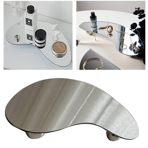 Acrylic Decorative Mirror Tray Home Decoration Coffee Table Tray Office Living Room Bedroom
