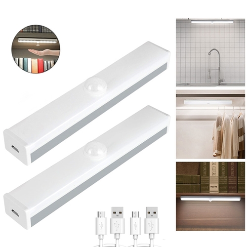 21CM WHITE 14LED Under Cabinet Light Induction Light Motion Sensor Cupboard Light