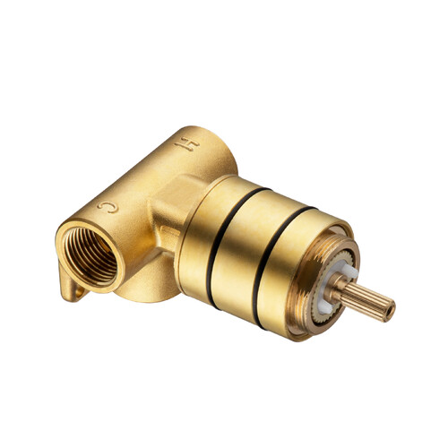 Solid Brass Progressive Mixer - In-Wall Part