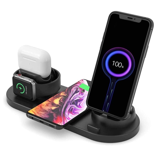 All In One Wireless Charger Stand Fast Charging Dock Induction Charger  for Mobile Phone Android Apple