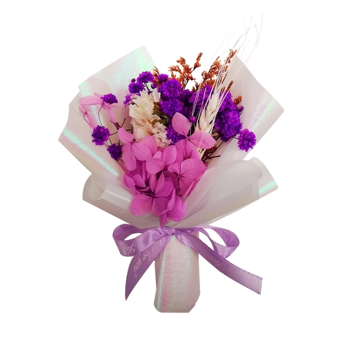 Mini Handmade Dried Flower Bouquet Car Air Vent Clip Fridge Magnet Wedding Brooch Home Decor Event Gift
