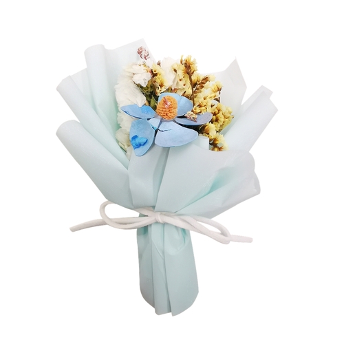 Mini Handmade Dried Flower Bouquet Car Air Vent Clip Fridge Magnet Wedding Brooch Home Decor Event Gift