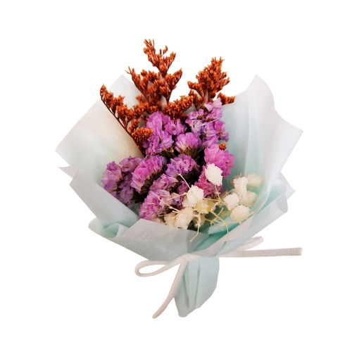 Mini Handmade Dried Flower Bouquet Car Air Vent Clip Fridge Magnet Wedding Brooch Home Decor Event Gift