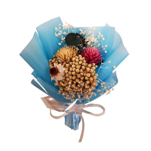 Mini Handmade Dried Flower Bouquet Car Air Vent Clip Fridge Magnet Wedding Brooch Home Decor Event Gift