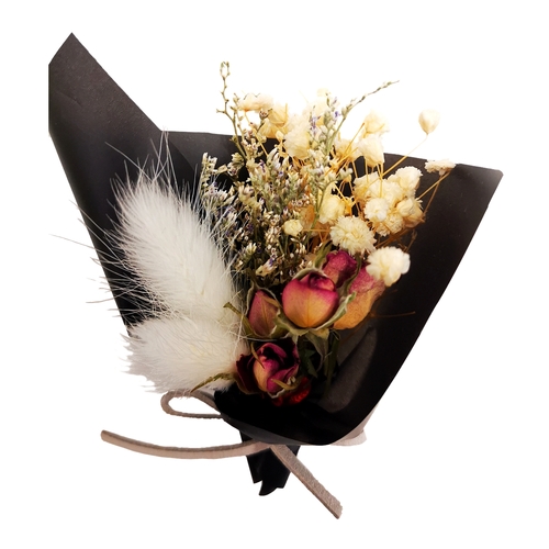 Mini Handmade Dried Flower Bouquet Car Air Vent Clip Fridge Magnet Wedding Brooch Home Decor Event Gift