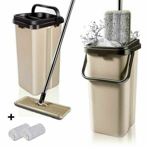 BOOMJOY F11 Flat Mop Hand-free Bucket Microfibre cloth Extended handle