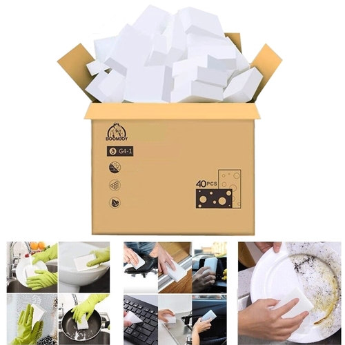 Magic Sponges Cleaning Eraser Multi-function Foam Cleaner Household Cleaning Kitchen Dish Sponge 40PCS