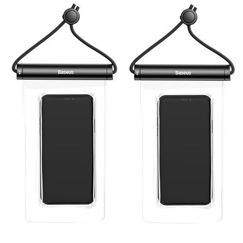 2X Baseus IPX8 Waterproof Phone Pouch for iPhone Samsung Diving Sports Neck Hanging