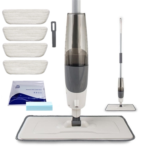 Microfiber Spray Mop Flat Mop Floor Cleaning Mop with 30PCS Floor Cleaner Tablets