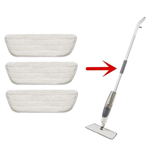 3PCS DOLANX Mop Pads Refills Microfiber Cleaning Pads Excellent for Floor Board