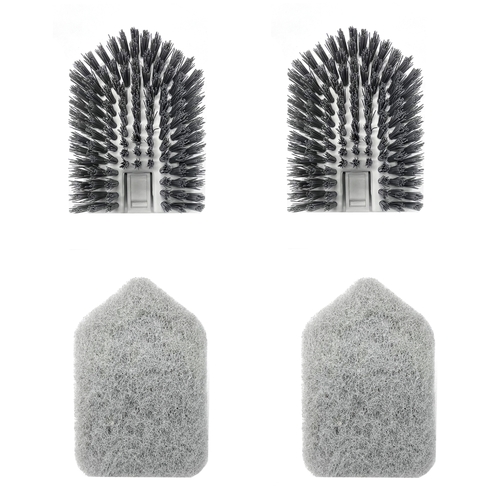 4PCS DOLANX Replacement Head for Extendable Tile Tub Brush Shower Cleaning Brush