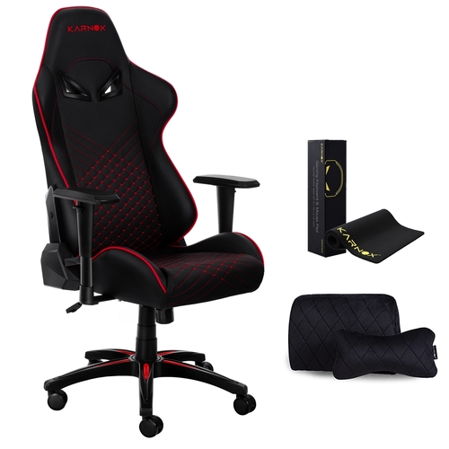 KARNOX Gaming Chair Ergonomic Office Chair PU Leather 1D Armrests Recliner Chair