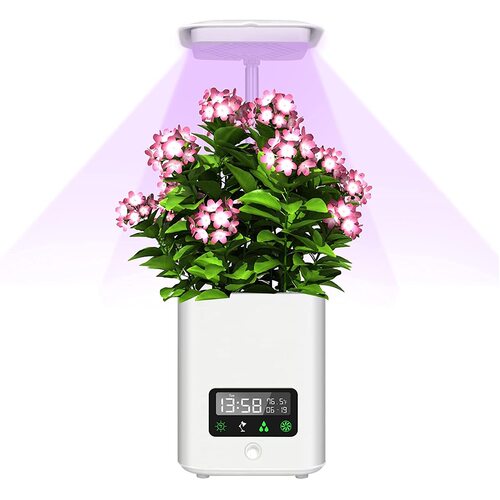 Multifunction Smart Growing System Indoor Plant Flower Pot Reading Lamp Humidifier Air Purifier Bluetooth Speaker Alarm Clock