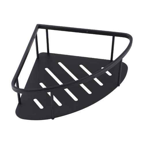 Stainless Steel Shower Corner Caddy Shelf Bath Storage Basket Holder Black