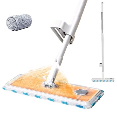 BOOMJOY Spray Mop Self Wringing Flat Mop Hands-Free Microfiber Floor Mop Laminate Vinyl Tile and Wood