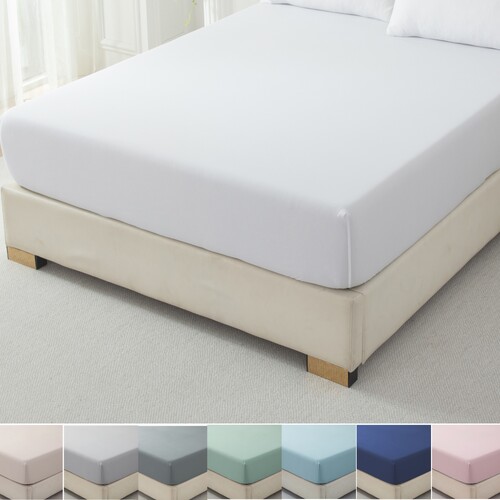 Brushed Premium Microfibre Fitted Sheet Only Deep Pocket Ultra Soft Durable for Single/King Single/Double/Queen/King/Super King Bed