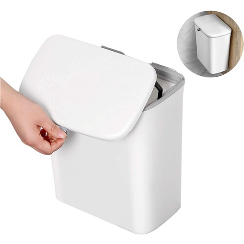 Cupboard Door Hanging Trash Can Wall Mounted Kitchen Rubbish Bin 9L