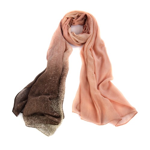 Women Fashion Accessory Scarf Solid Lightweight Shawls Wraps Face Scarf Gift Brown