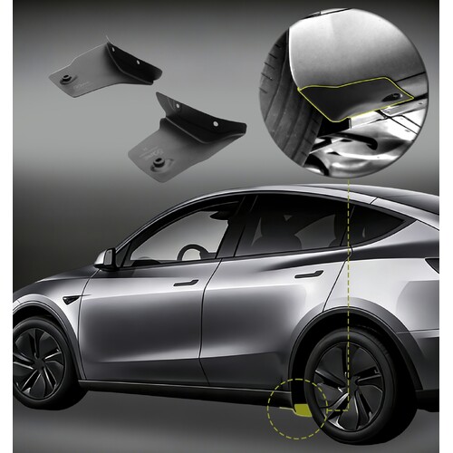 Mud Flaps Splash Guards Side Skirt Metal Protection Guards Tesla Model Y L