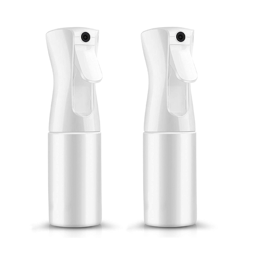 2 Pack 200ml Continuous Spray Bottle Ultra Fine Mist Salon Hair Water Sprayer for Salon Cleaning Plants Watering