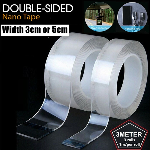 Double-Sided Nano Tape Reusable Traceless Clear Adhesive Invisible Gel Anti-Slip Heavy Duty